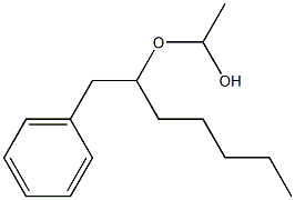 Acetaldehyde benzylhexyl acetal 结构式