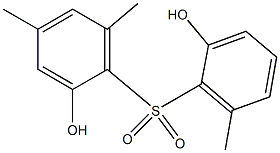 2,2'-Dihydroxy-4,6,6'-trimethyl[sulfonylbisbenzene] 结构式