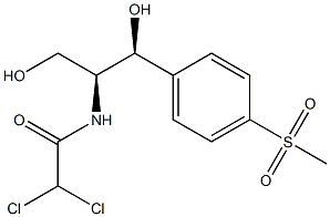 N-[(1S,2S)-1-(Hydroxymethyl)-2-hydroxy-2-[4-(methylsulfonyl)phenyl]ethyl]dichloroacetamide 结构式