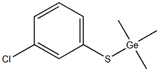 Trimethyl(3-chlorophenylthio)germane 结构式