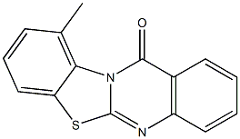 10-Methyl-12H-benzothiazolo[2,3-b]quinazolin-12-one 结构式