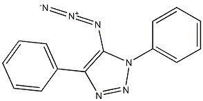 5-Azido-1,4-diphenyl-1H-1,2,3-triazole 结构式