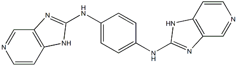 2,2'-[1,4-Phenylenebis(imino)]bis(1H-imidazo[4,5-c]pyridine) 结构式