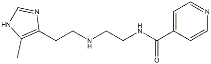 N-[2-[2-(5-Methyl-1H-imidazol-4-yl)ethylamino]ethyl]pyridine-4-carboxamide 结构式