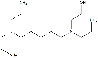 2-[N-(2-Aminoethyl)-N-[5-[bis(2-aminoethyl)amino]hexyl]amino]ethanol 结构式