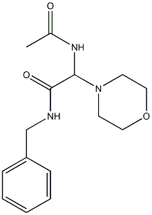 2-Acetylamino-2-morpholino-N-benzylacetamide 结构式