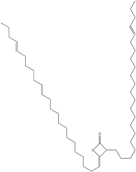 3-(18-Docosenyl)-4-(19-tricosen-1-ylidene)oxetan-2-one 结构式