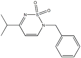 2-Benzyl-5-isopropyl-2H-1,2,6-thiadiazine 1,1-dioxide 结构式