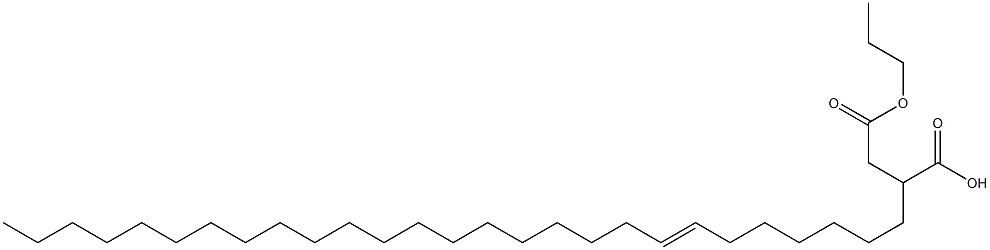 2-(7-Heptacosenyl)succinic acid 1-hydrogen 4-propyl ester 结构式