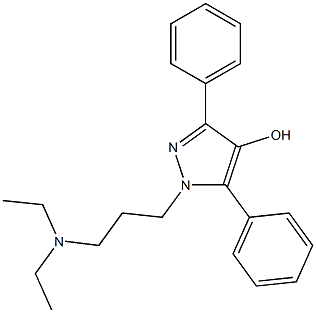 1-[3-(Diethylamino)propyl]-3,5-diphenyl-1H-pyrazol-4-ol 结构式