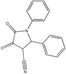1-Phenyl-2-phenyl-4,5-dioxopyrrolidine-3-carbonitrile 结构式