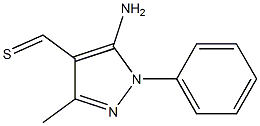 1-Phenyl-3-methyl-5-amino-1H-pyrazole-4-carbothialdehyde 结构式