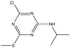 2-Chloro-4-(isopropylamino)-6-(methylthio)-1,3,5-triazine 结构式