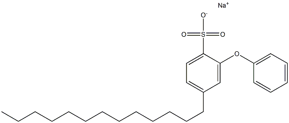 2-Phenoxy-4-tridecylbenzenesulfonic acid sodium salt 结构式