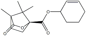 (1S)-4,7,7-Trimethyl-3-oxo-2-oxabicyclo[2.2.1]heptane-1-carboxylic acid 2-cyclohexen-1-yl ester 结构式