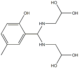 2-[Bis[(2,2-dihydroxyethyl)amino]methyl]-4-methylphenol 结构式