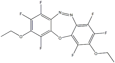 2,9-Diethoxy-1,3,4,7,8,10-hexafluorodibenz[b,f][1,4,5]oxadiazepine 结构式