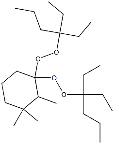 2,3,3-Trimethyl-1,1-bis(1,1-diethylbutylperoxy)cyclohexane 结构式