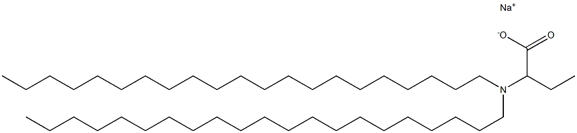 2-(Dihenicosylamino)butyric acid sodium salt 结构式