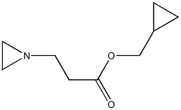 1-Aziridinepropionic acid cyclopropylmethyl ester 结构式