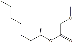 (+)-Methoxyacetic acid (S)-1-methylheptyl ester 结构式