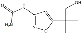 N-[5-(1,1-Dimethyl-2-hydroxyethyl)isoxazol-3-yl]urea 结构式