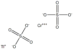 Thallium(I) chromium(III) sulfate 结构式