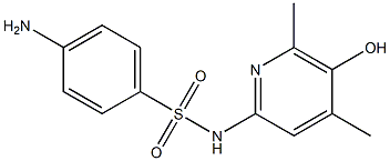 4-Amino-N-(5-hydroxy-4,6-dimethyl-2-pyridinyl)benzenesulfonamide 结构式