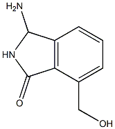 3-Amino-2,3-dihydro-7-hydroxymethyl-1H-isoindol-1-one 结构式