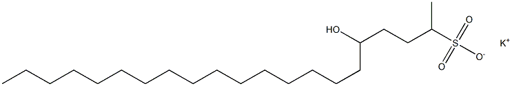 5-Hydroxyhenicosane-2-sulfonic acid potassium salt 结构式