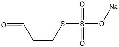 (Z)-3-(Sodiosulfothio)acrylaldehyde 结构式