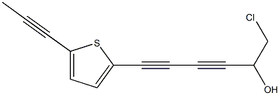 1-Chloro-6-[5-(1-propynyl)-2-thienyl]-3,5-hexadiyn-2-ol 结构式