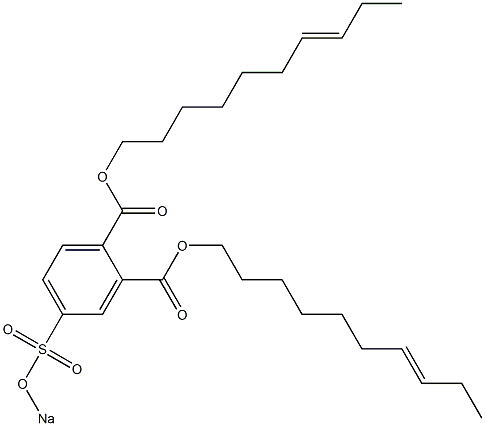 4-(Sodiosulfo)phthalic acid di(7-decenyl) ester 结构式