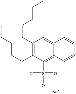 2,3-Dipentyl-1-naphthalenesulfonic acid sodium salt 结构式