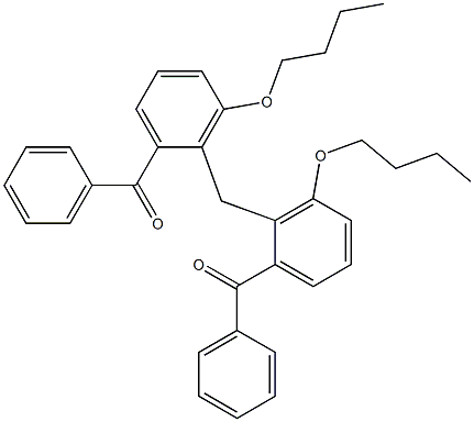 2,2''-Methylenebis(3-butoxybenzophenone) 结构式