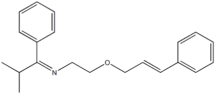 N-[2-[(3-Phenylallyl)oxy]ethyl]-2-methyl-1-phenylpropylideneamine 结构式