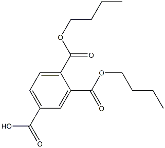 1,2,4-Benzenetricarboxylic acid hydrogen 1,2-dibutyl ester 结构式