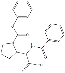 2-[1-(Phenoxycarbonyl)pyrrolidin-2-yl]-2-(benzoylamino)acetic acid 结构式