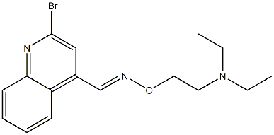 2-Bromo-4-[[2-(diethylamino)ethoxy]iminomethyl]quinoline 结构式