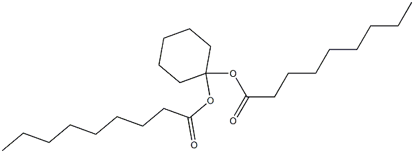 Dinonanoic acid 1,1-cyclohexanediyl ester 结构式