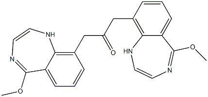 5-Methoxy-1H-1,4-benzodiazepin-9-yl(methyl) ketone 结构式