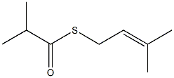 2-Methylpropanethioic acid S-(3-methyl-2-butenyl) ester 结构式