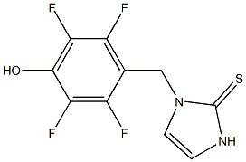 1-(2,3,5,6-Tetrafluoro-4-hydroxybenzyl)-1,3-dihydro-2H-imidazole-2-thione 结构式