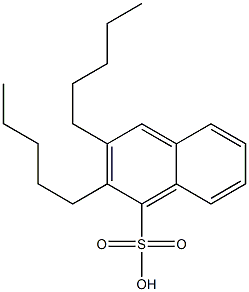 2,3-Dipentyl-1-naphthalenesulfonic acid 结构式