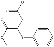 2-(Phenylthio)butanedioic acid dimethyl ester 结构式