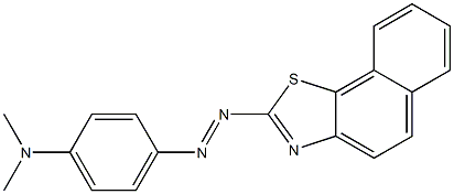 4-[[Naphtho[2,1-d]thiazol-2-yl]azo]-N,N-dimethylaniline 结构式