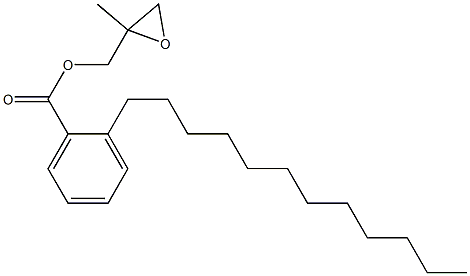 2-Dodecylbenzoic acid 2-methylglycidyl ester 结构式