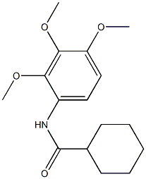 N-(2,3,4-Trimethoxyphenyl)cyclohexanecarboxamide 结构式