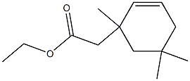 2-(1,5,5-Trimethyl-2-cyclohexen-1-yl)acetic acid ethyl ester 结构式