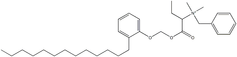 N,N-Dimethyl-N-benzyl-N-[1-[[(2-tridecylphenyloxy)methyl]oxycarbonyl]propyl]aminium 结构式